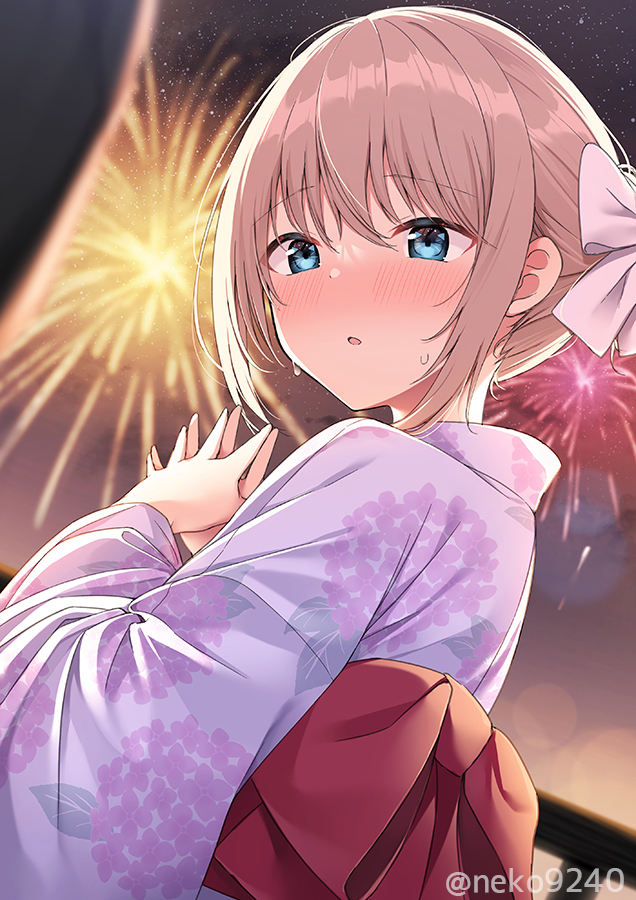 This is a pixiv picture whose title is 花火.