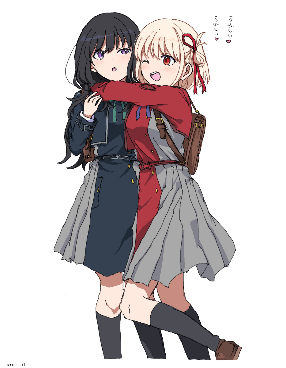 This is a pixiv picture whose title is リコリコ.