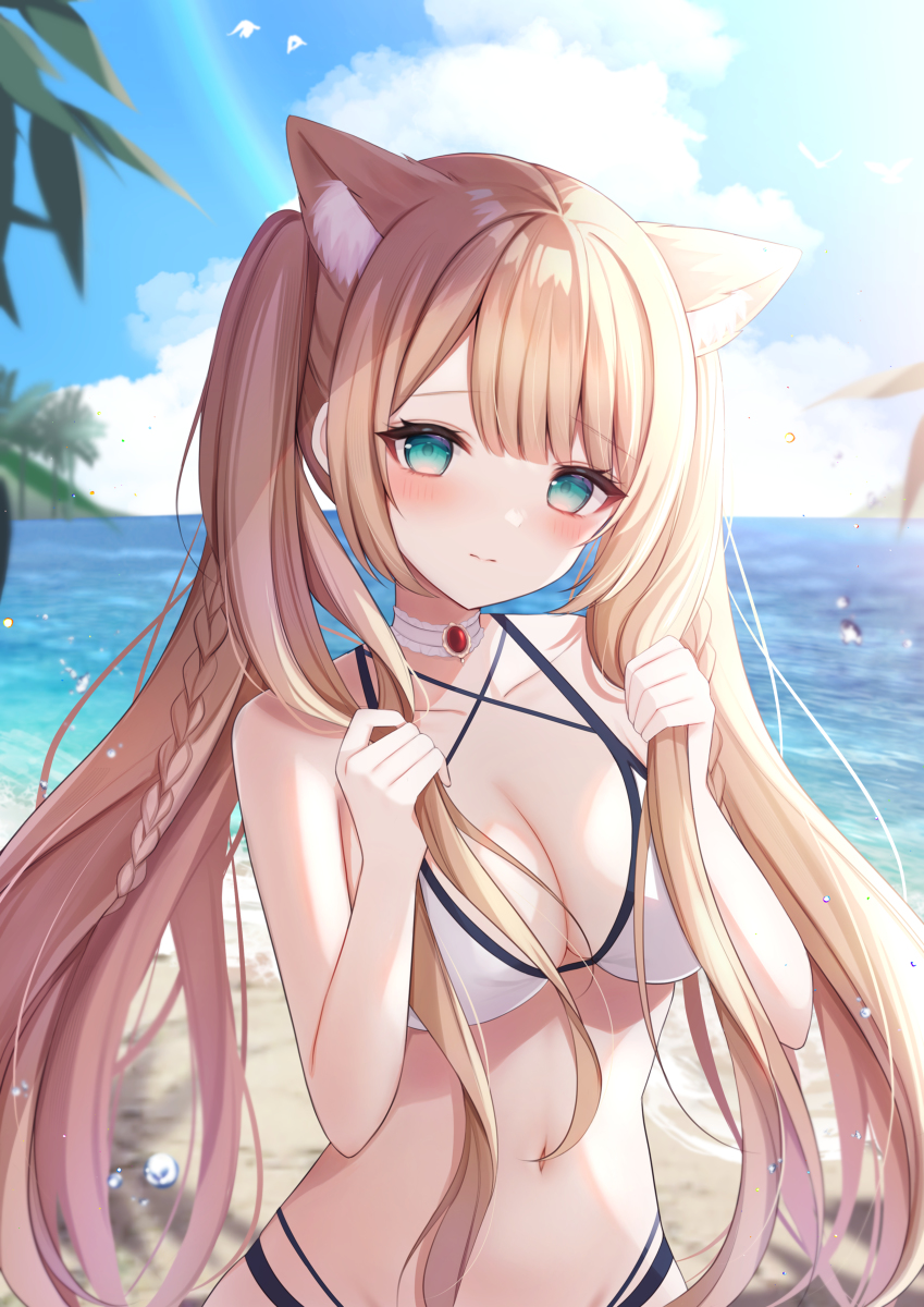 This is a pixiv picture whose title is 🌴🏖.