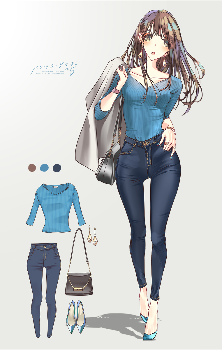 This is a pixiv picture whose title is 大人デニム.
