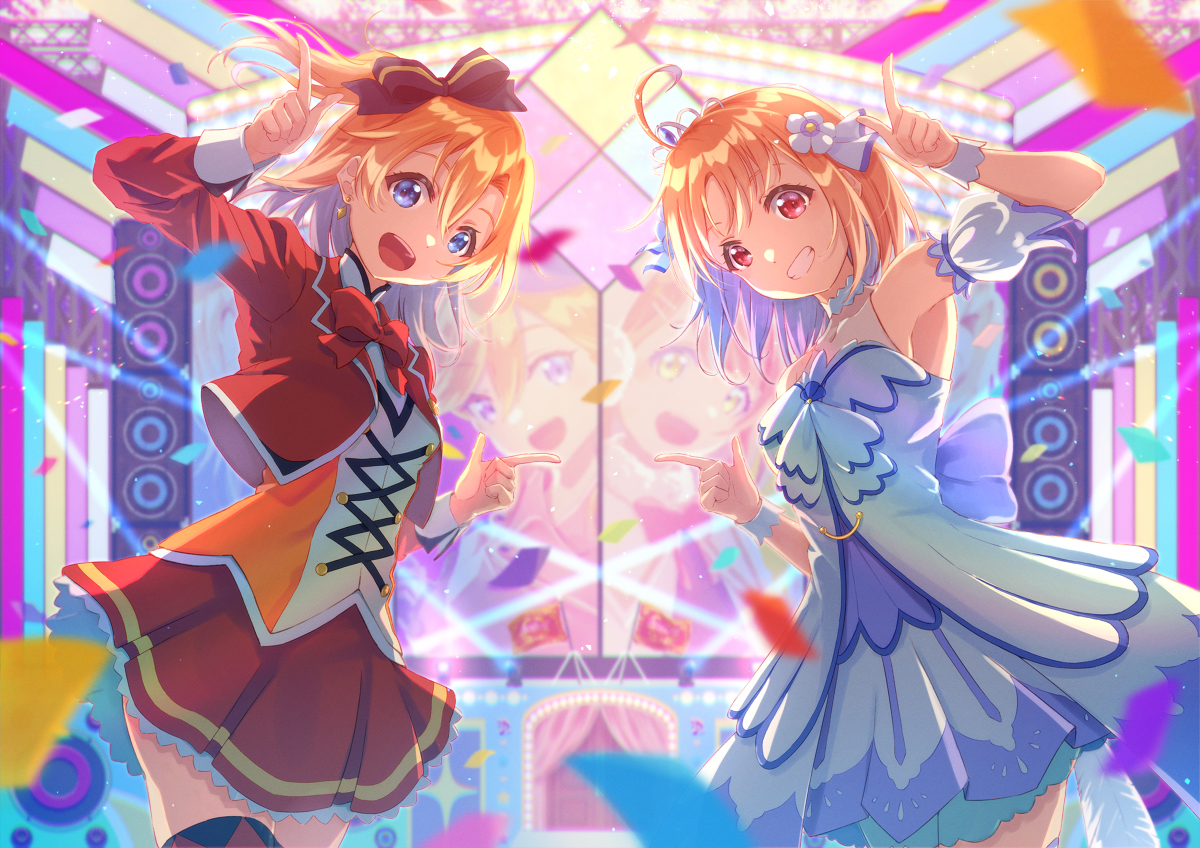 This is a pixiv picture whose title is Happy Birthday! Honoka & Chika.