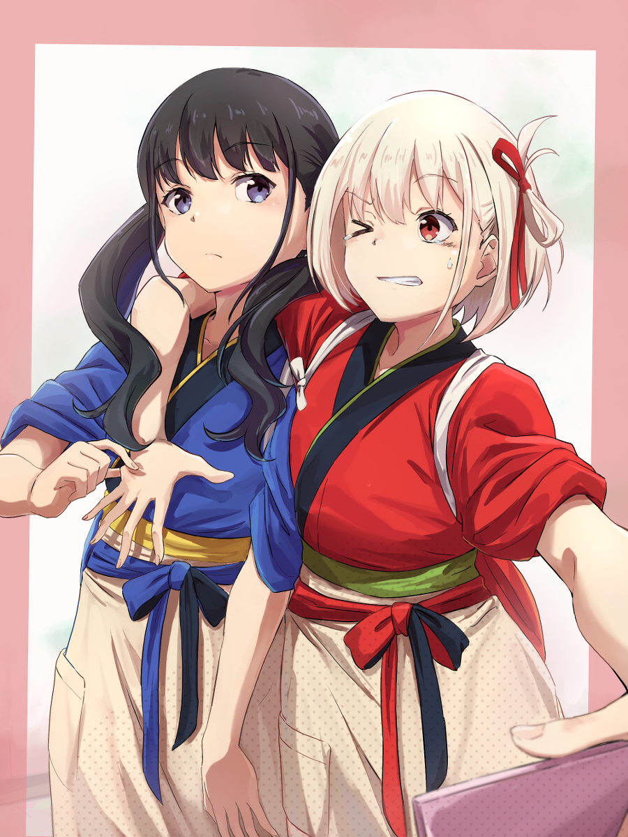 This is a pixiv picture whose title is じゃれあい.