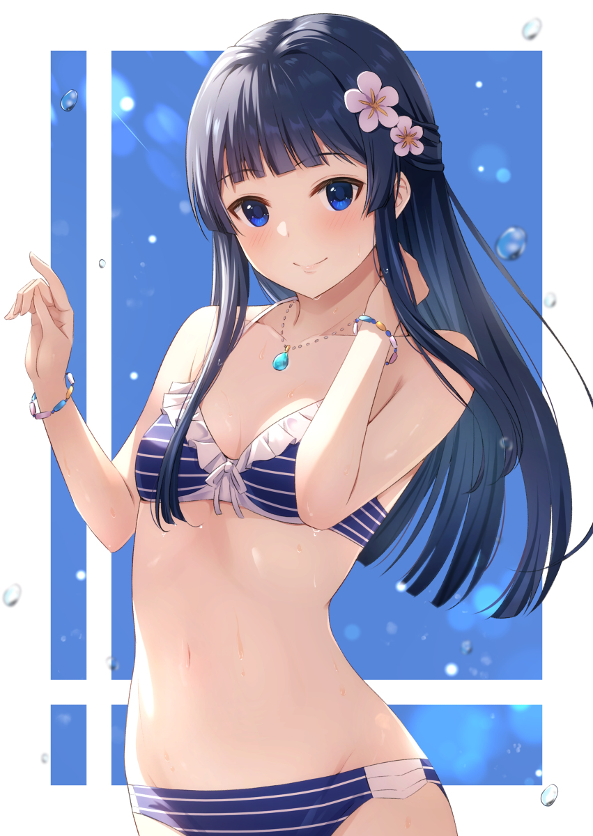 This is a pixiv picture whose title is 水着もがみん.
