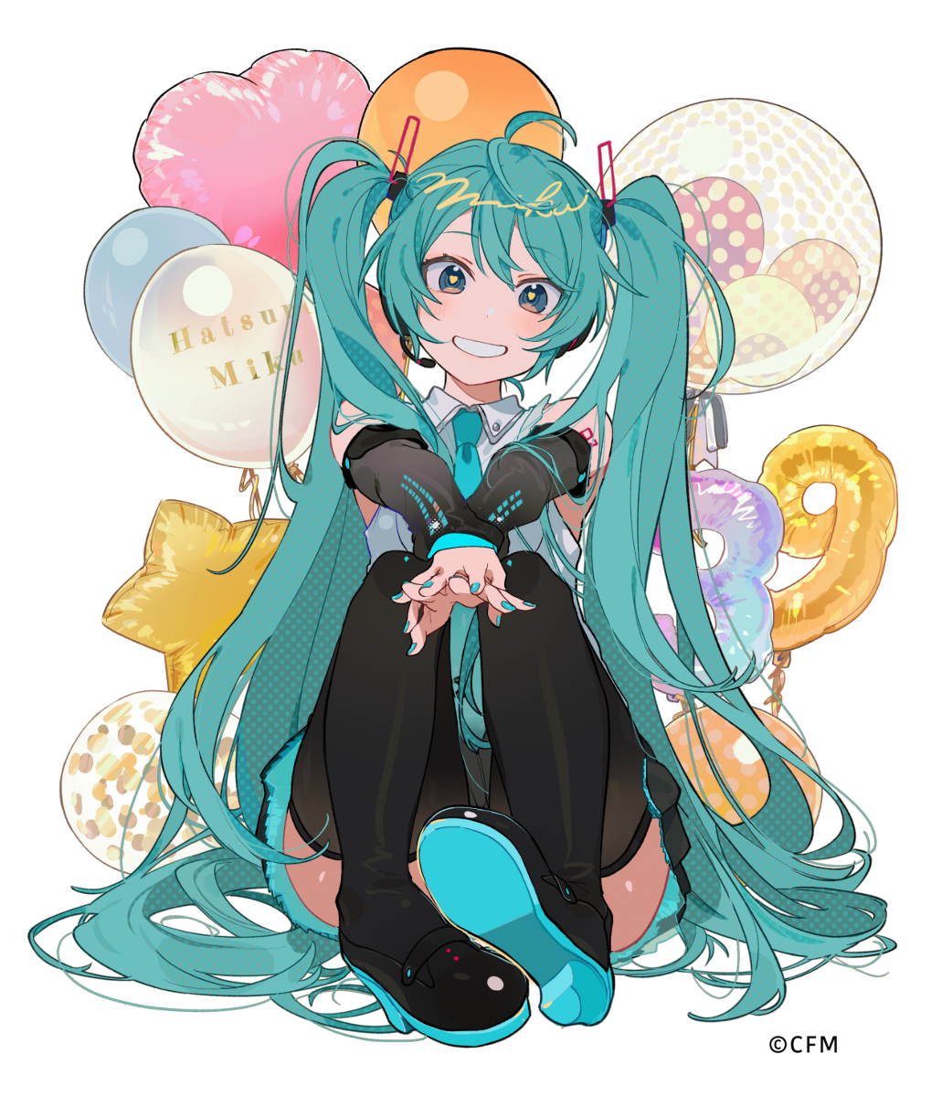 This is a pixiv picture whose title is 🎈miku🎈.