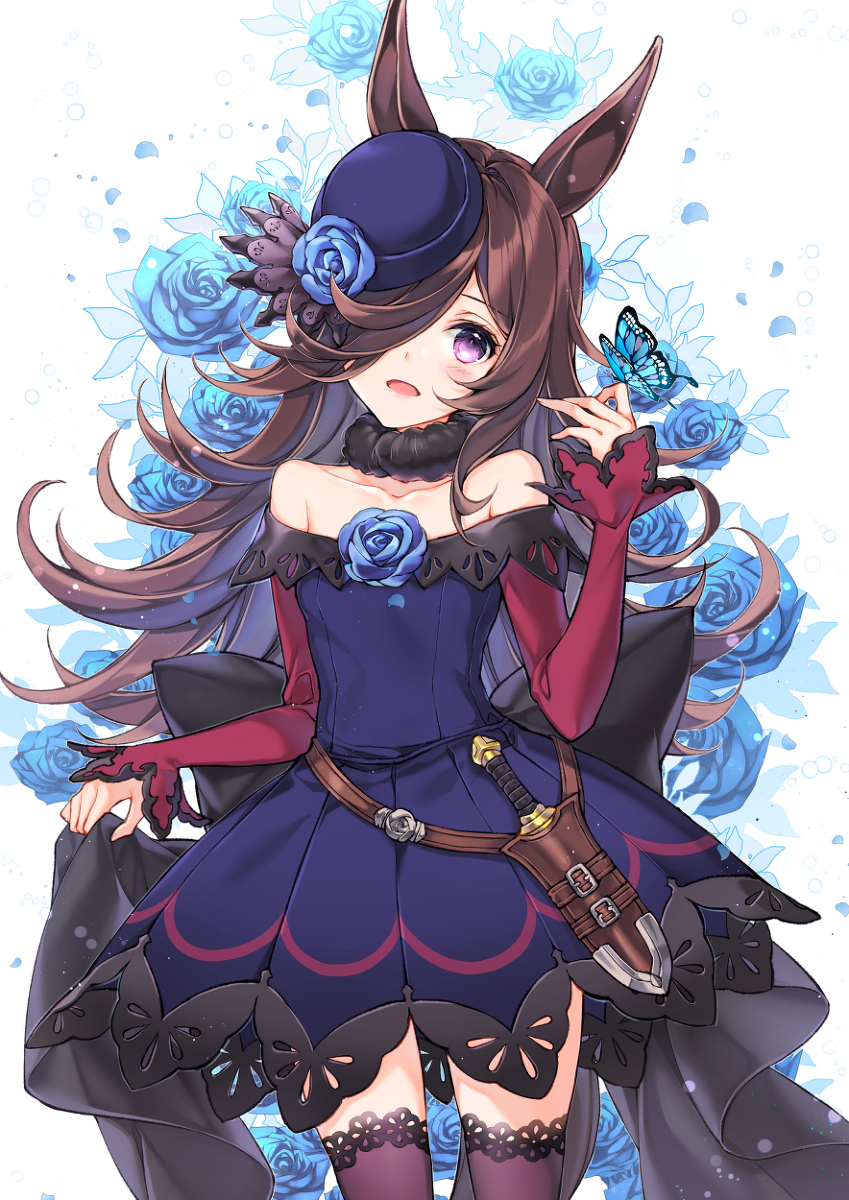 This is a pixiv picture whose title is マイブルーローズ.