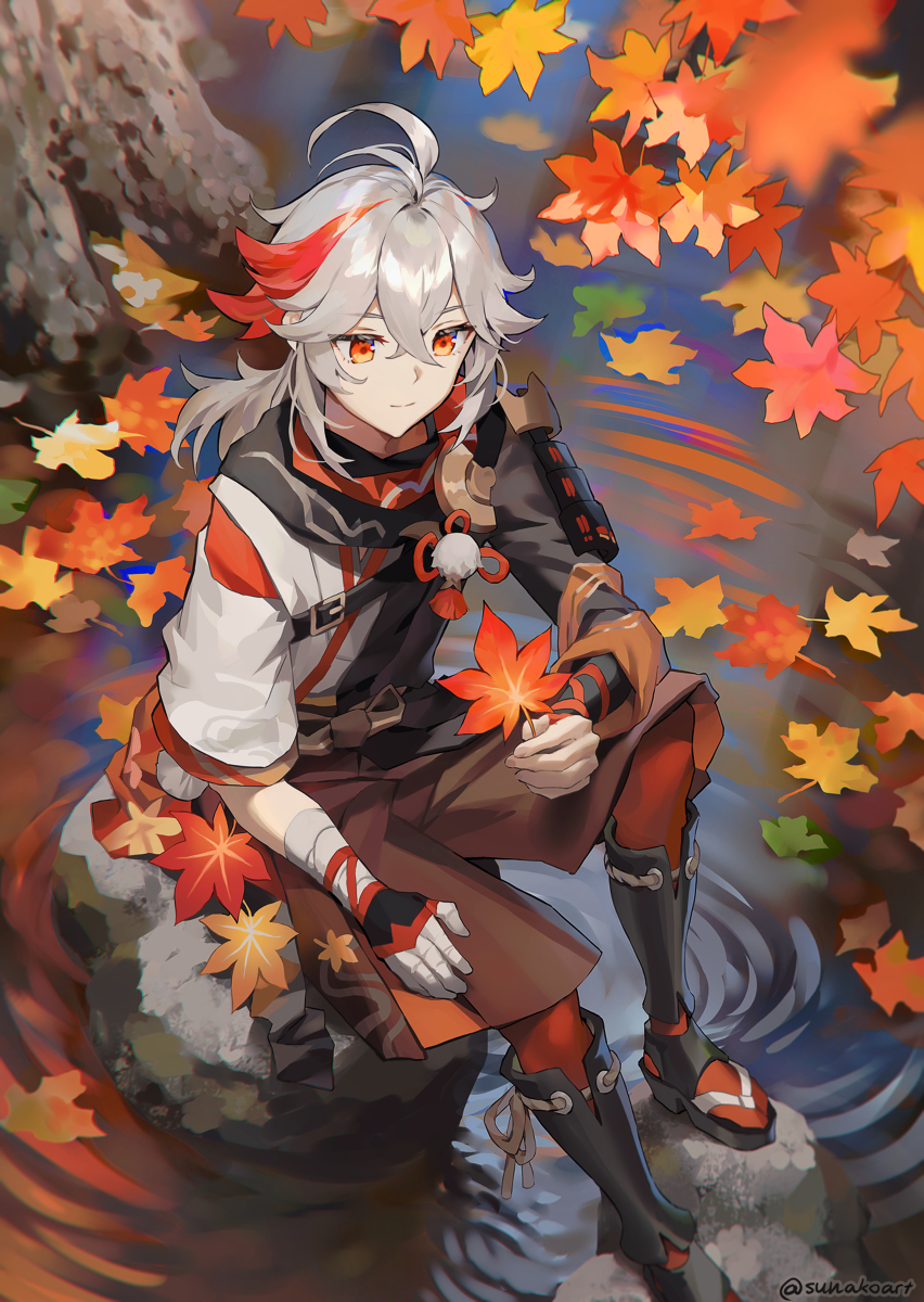 This is a pixiv picture whose title is Kazuha.