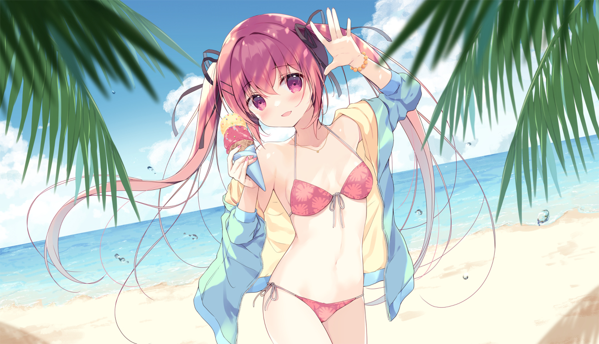 This is a pixiv picture whose title is りらちゃんとサマーバカンス🌺.