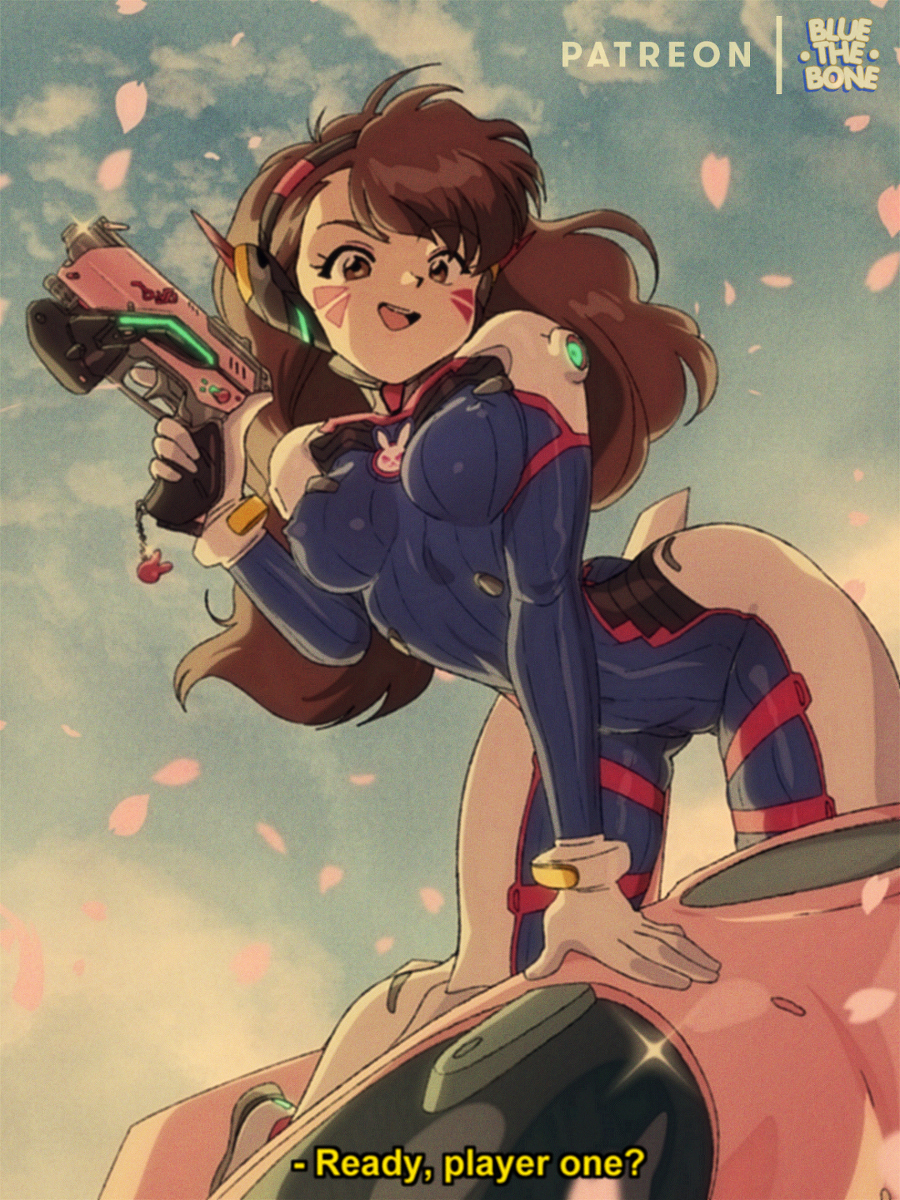 This is a pixiv picture whose title is [RETRO] D.Va [OVERWATCH].