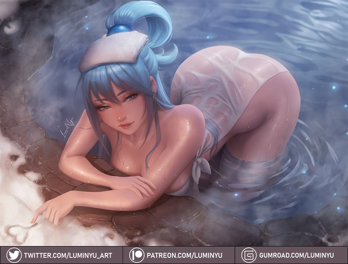 This is a pixiv picture whose title is Aqua.