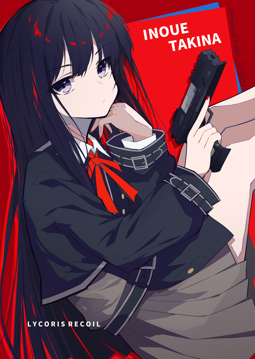 This is a pixiv picture whose title is 井之上泷奈-Lycoris REcoil.