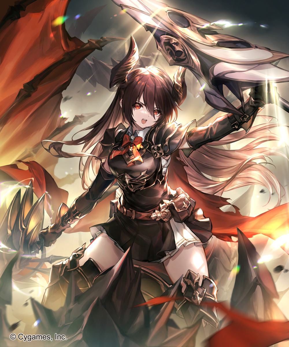 This is a pixiv picture whose title is 【Shadowverse】黒翼の覇者・フォルテ.