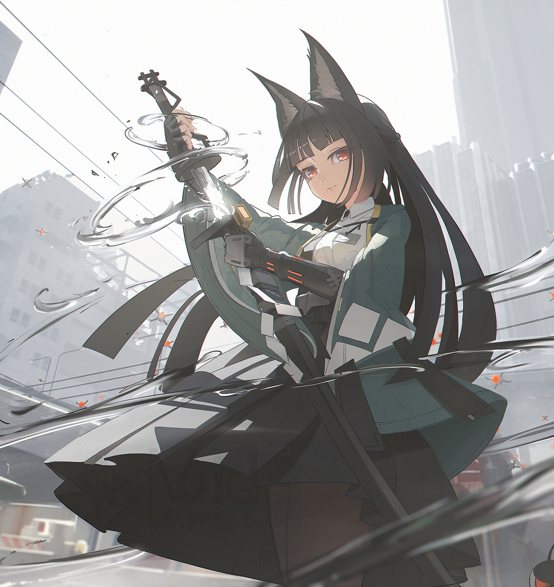 This is a pixiv picture whose title is 雅.