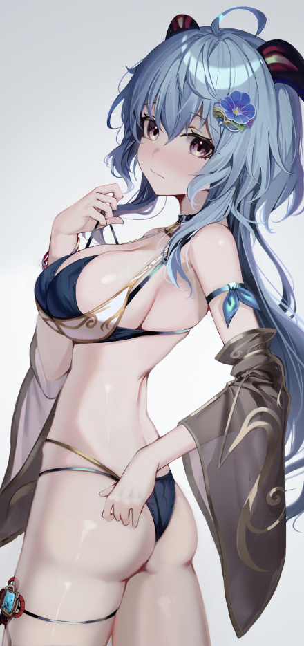 This is a pixiv picture whose title is 甘雨.