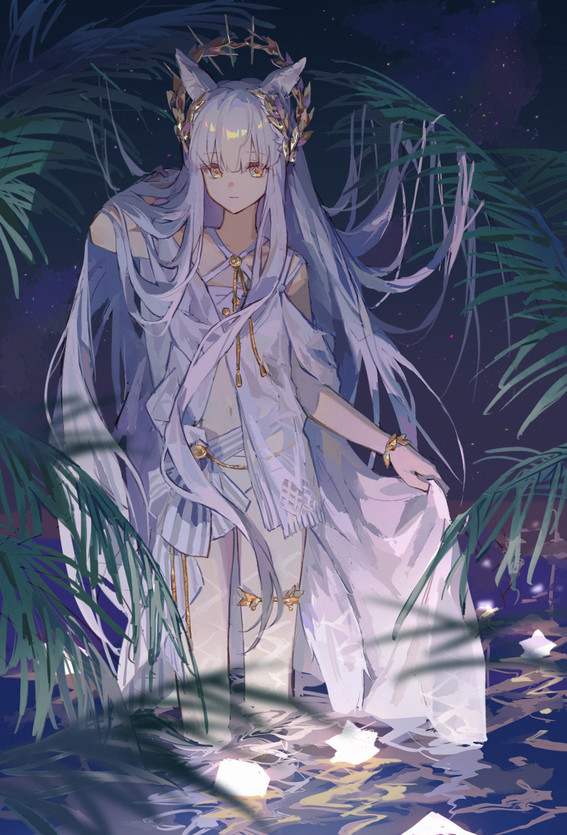This is a pixiv picture whose title is 白金.