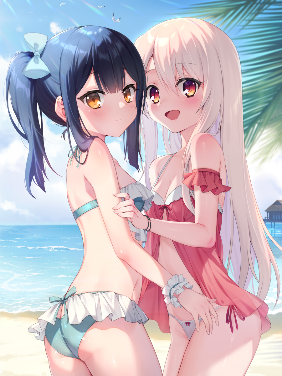 This is a pixiv picture whose title is 海水浴.