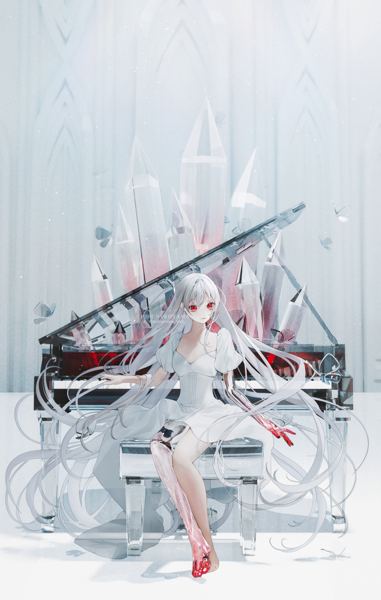 This is a pixiv picture whose title is 🎹.