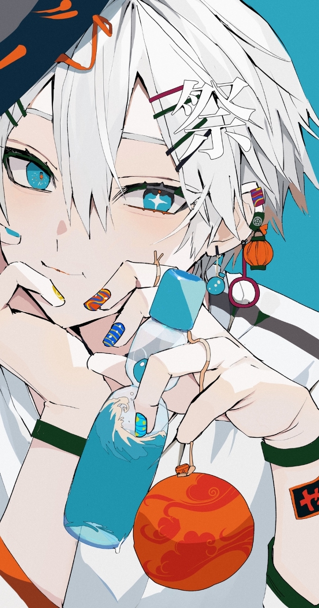 This is a pixiv picture whose title is お祭り男.