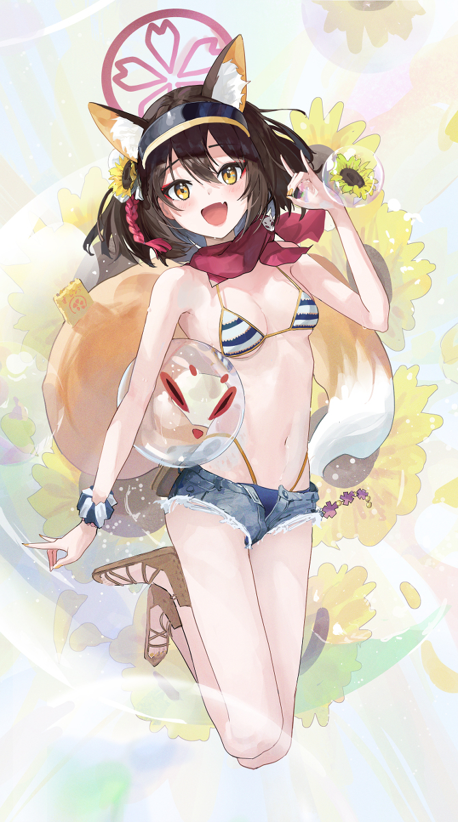 This is a pixiv picture whose title is 『久田イズナver. 水着』.