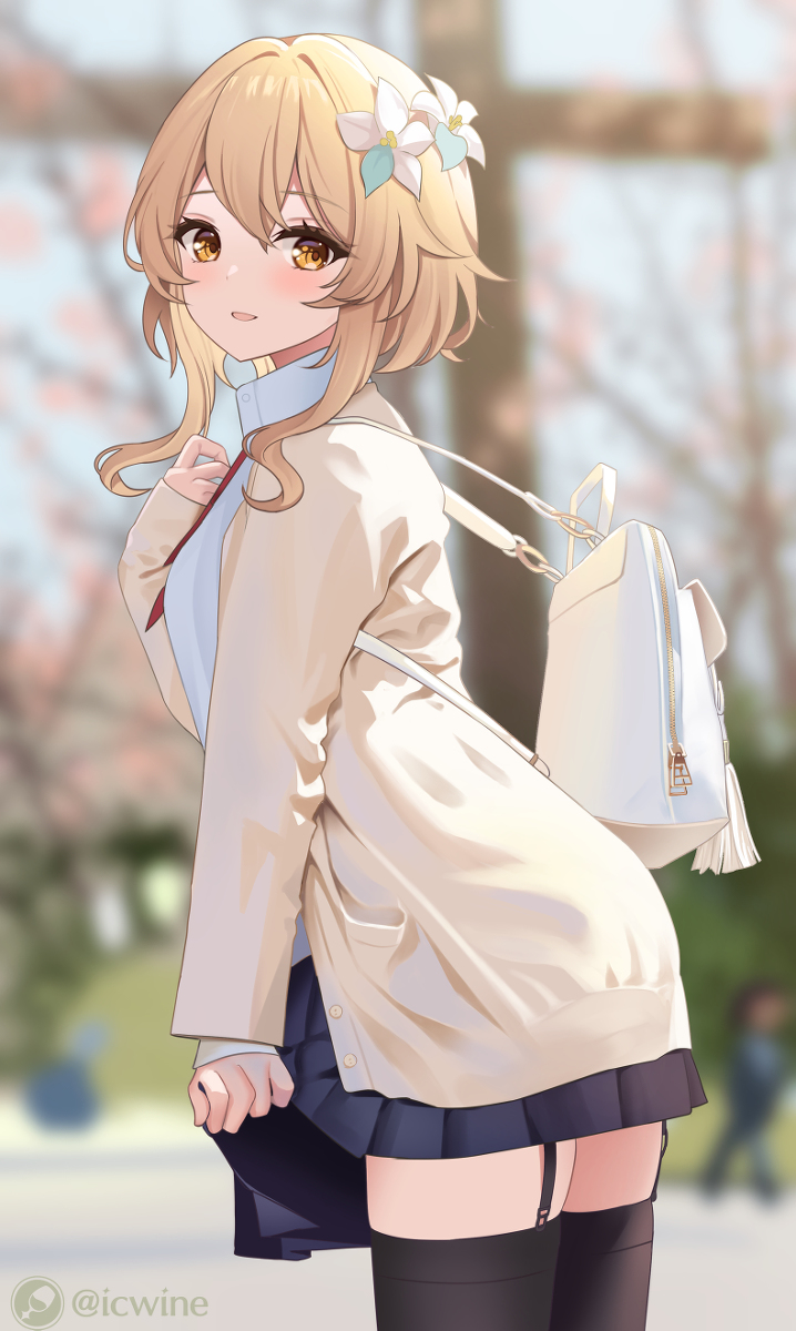 This is a pixiv picture whose title is JK蛍.