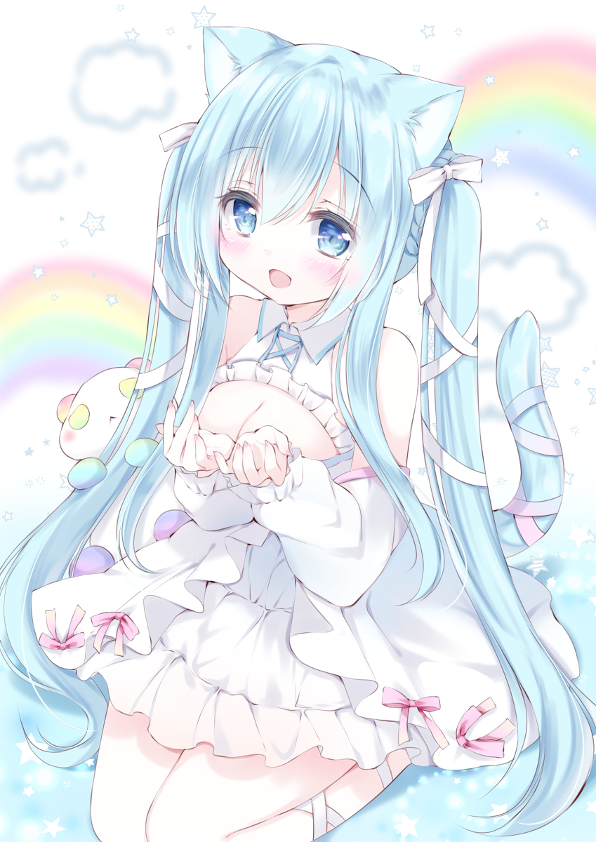 This is a pixiv picture whose title is 空猫くるみちゃん🌈💠.