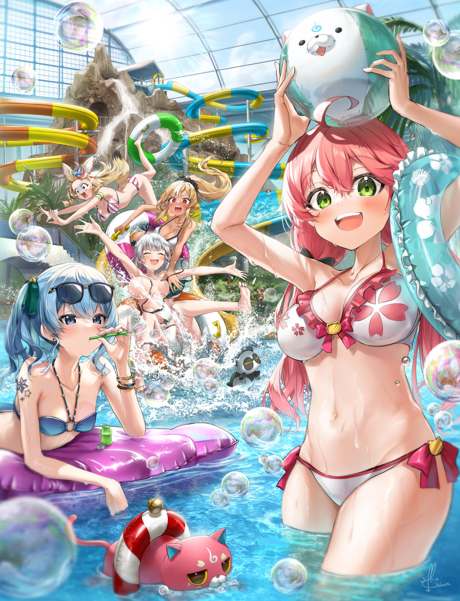 This is a pixiv picture whose title is しらけんの夏休み！.