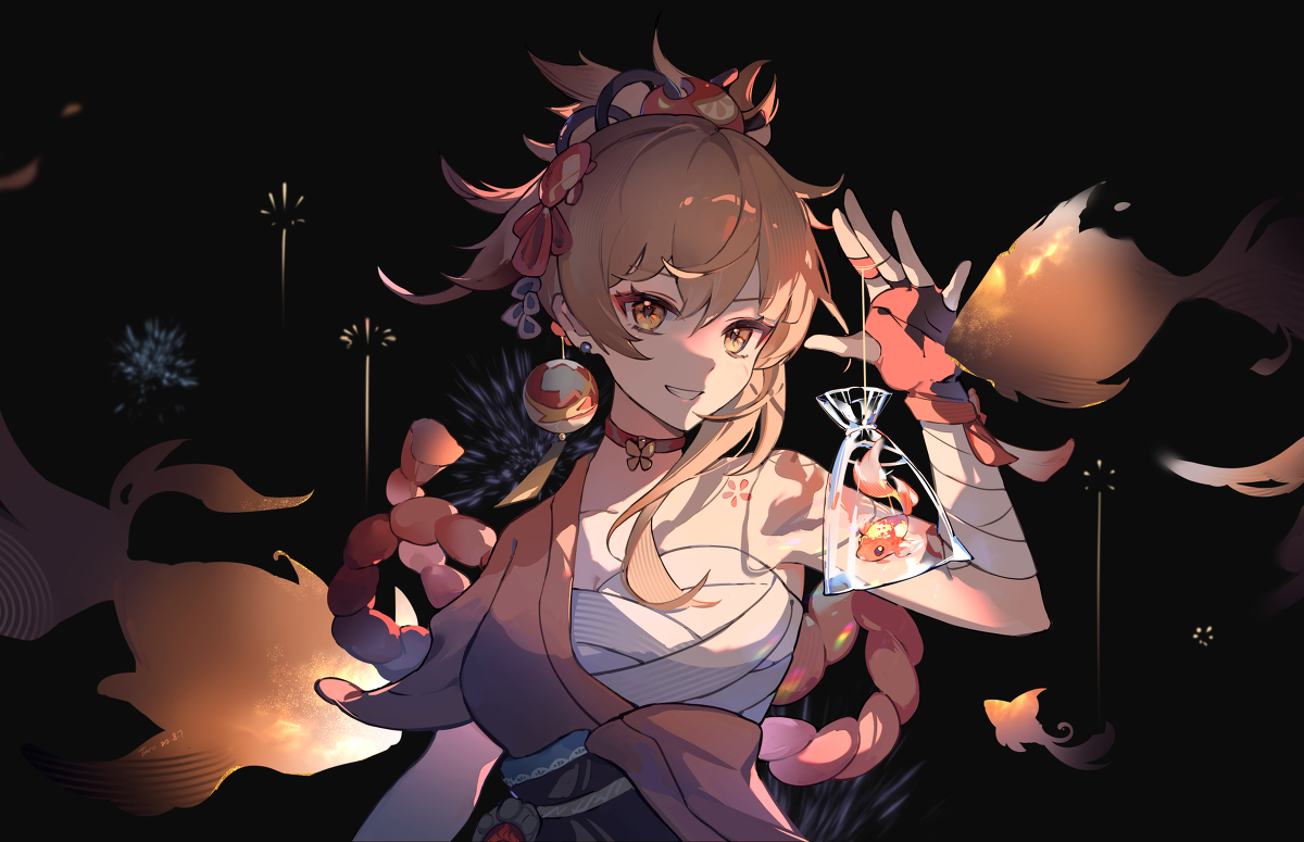 This is a pixiv picture whose title is Goldfish.