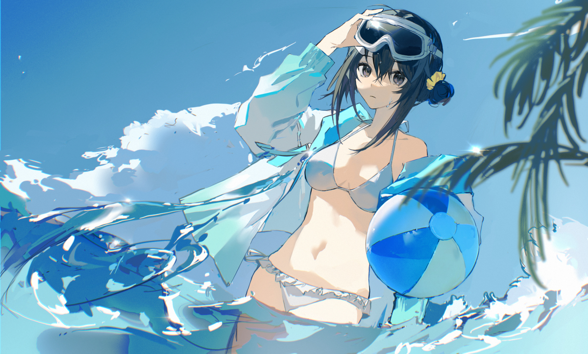 This is a pixiv picture whose title is 水着.