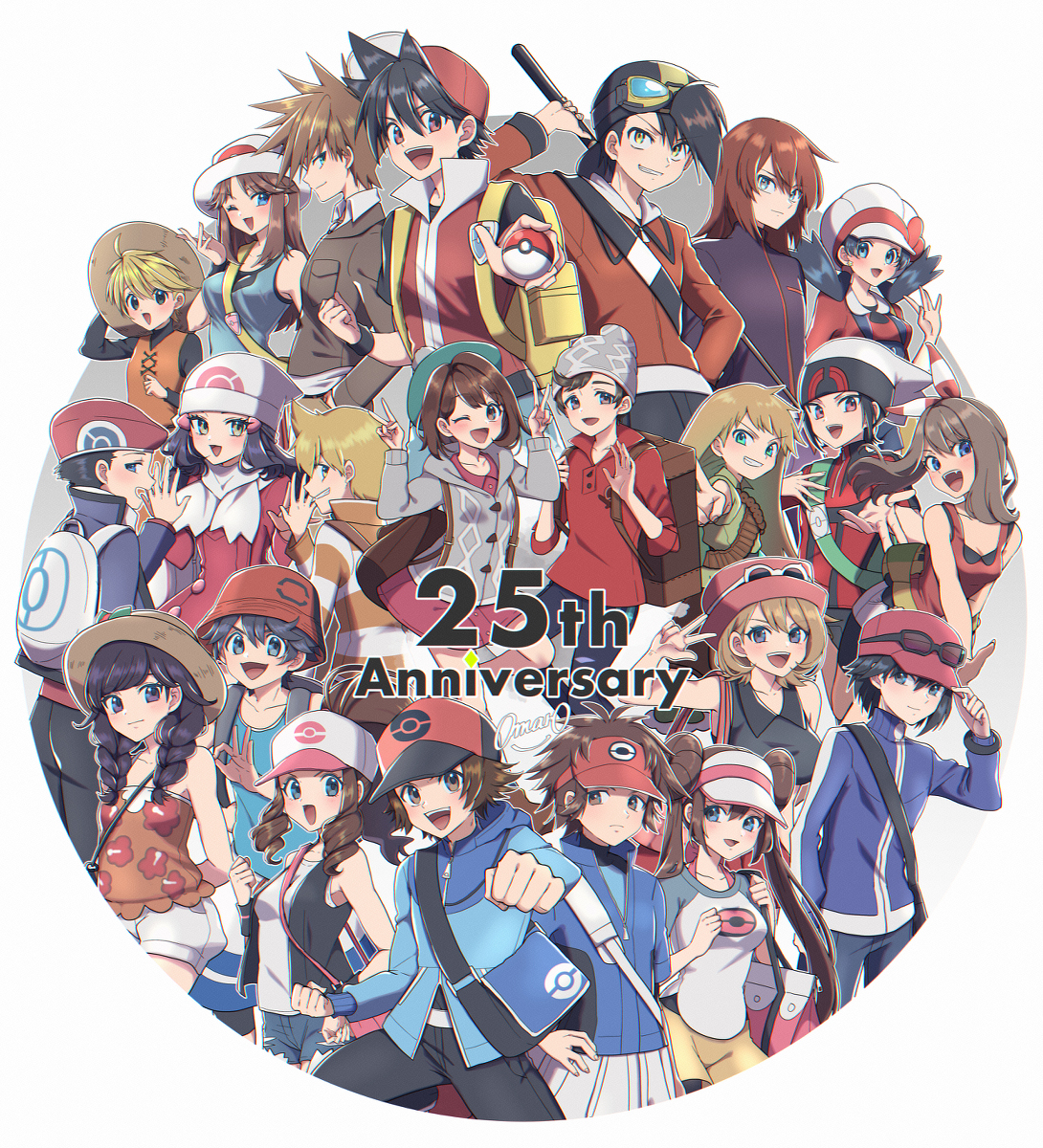 This is a pixiv picture whose title is 25周年.