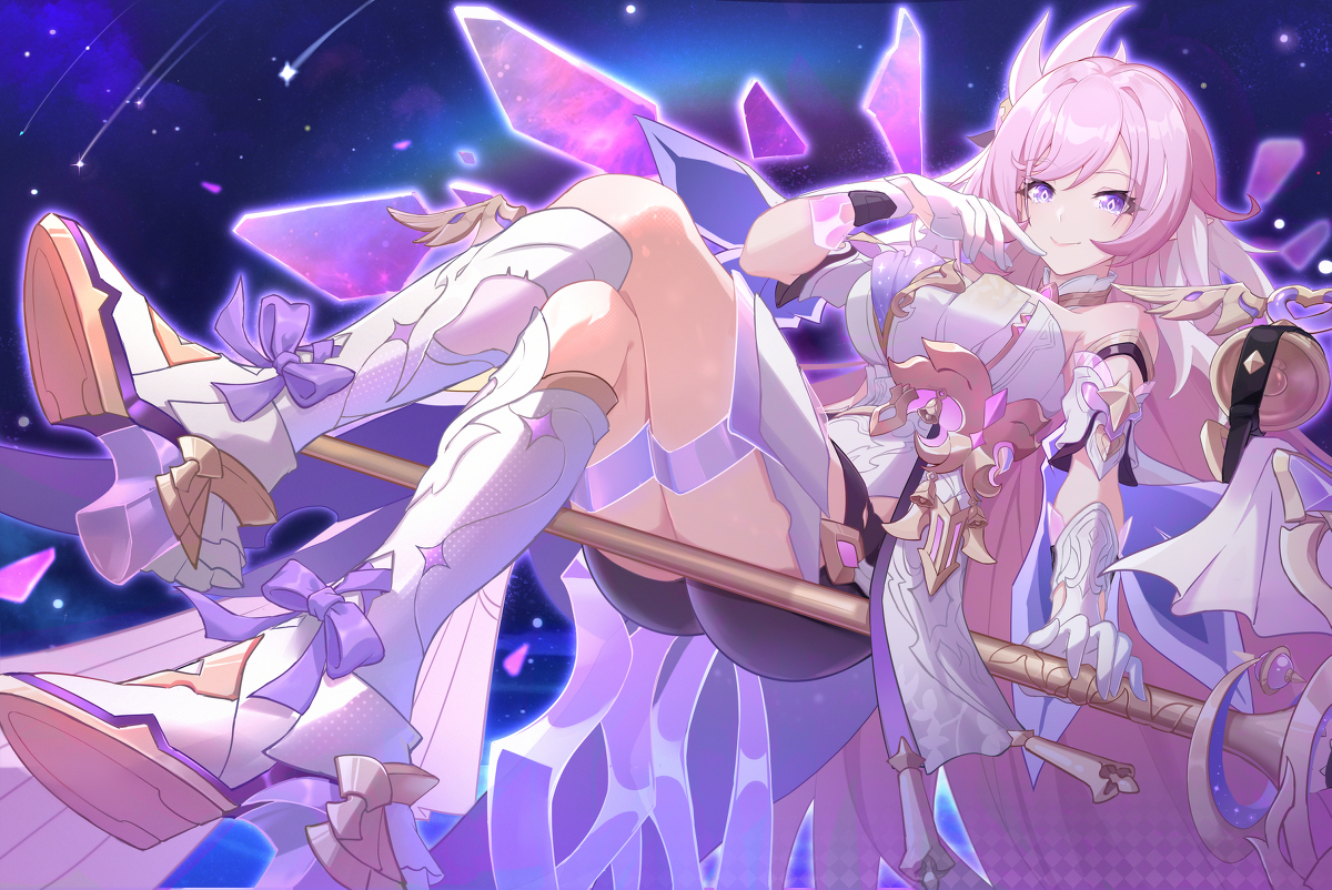 This is a pixiv picture whose title is 致以无暇之人 —— 爱莉希雅.