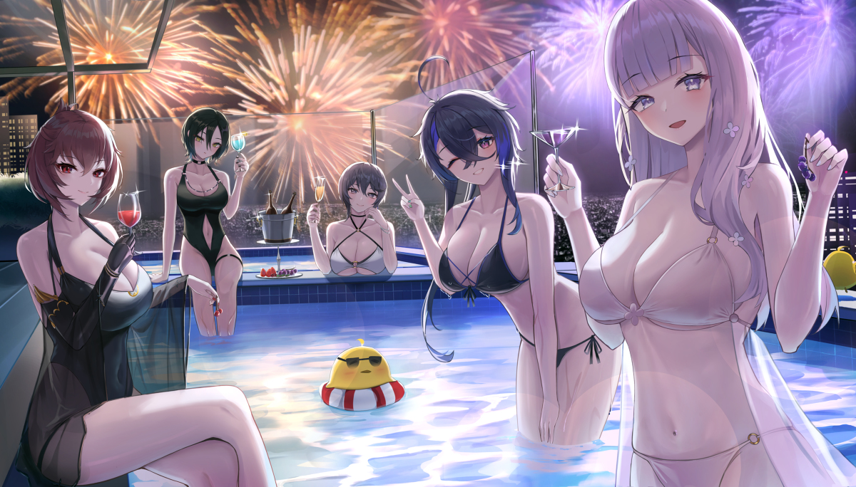This is a pixiv picture whose title is プール.