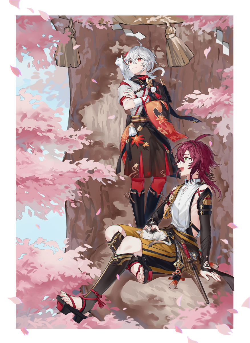 This is a pixiv picture whose title is 浅濑神社的小息.