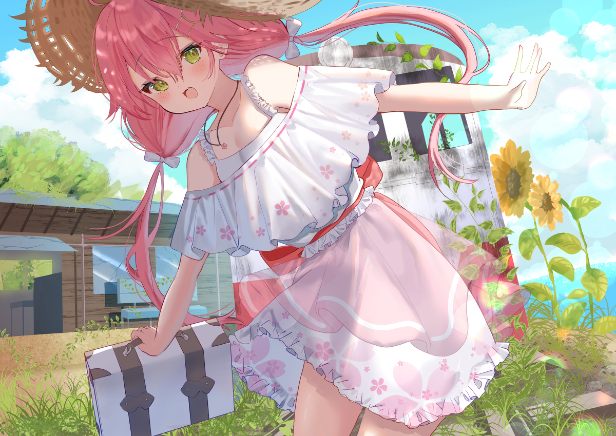 This is a pixiv picture whose title is みこ.