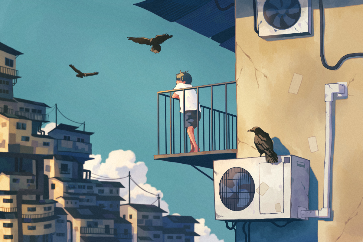 This is a pixiv picture whose title is 辺境より.