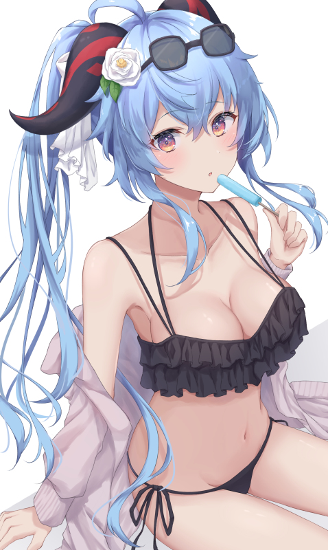 This is a pixiv picture whose title is 甘雨.