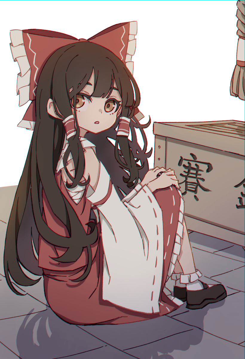 This is a pixiv picture whose title is 博麗の日.