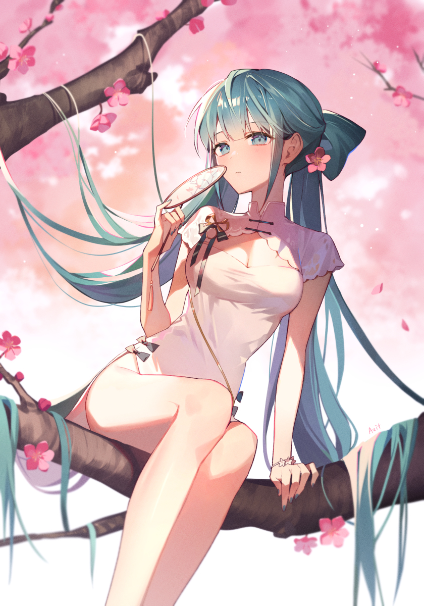 This is a pixiv picture whose title is miku.