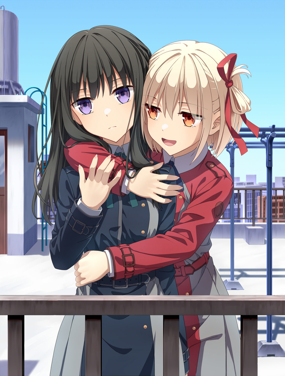 This is a pixiv picture whose title is リコリコ.