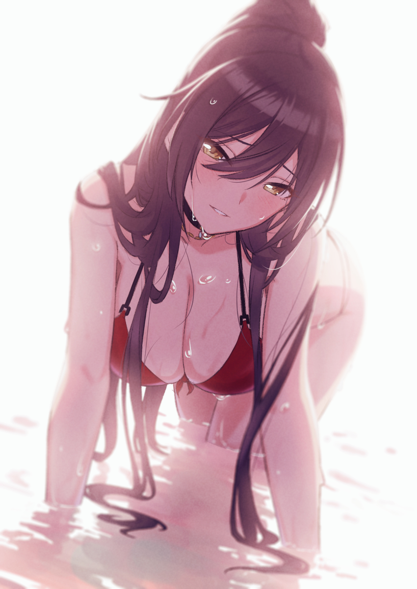 This is a pixiv picture whose title is 💦🐶💦.