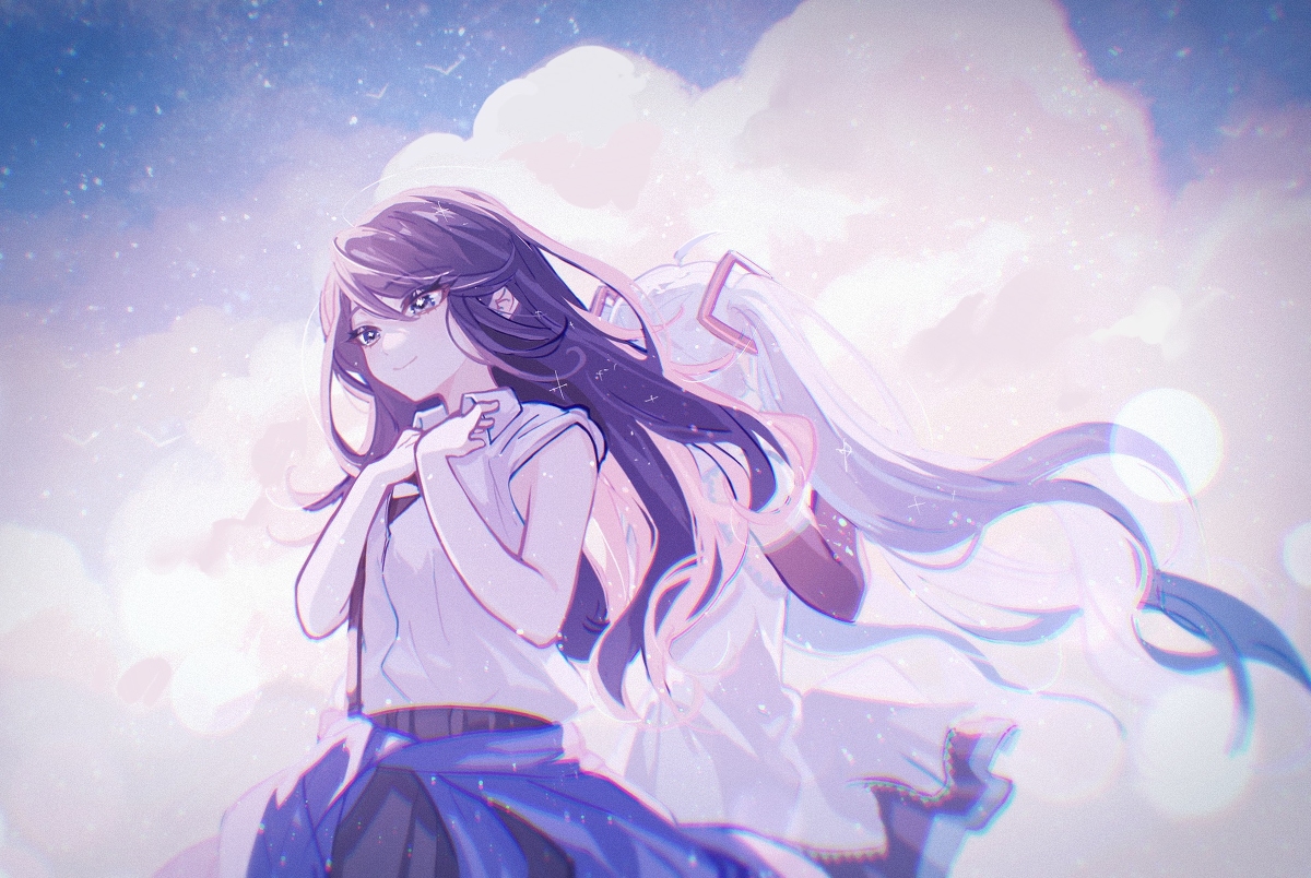 This is a pixiv picture whose title is 『　思い出の傍らに　』.