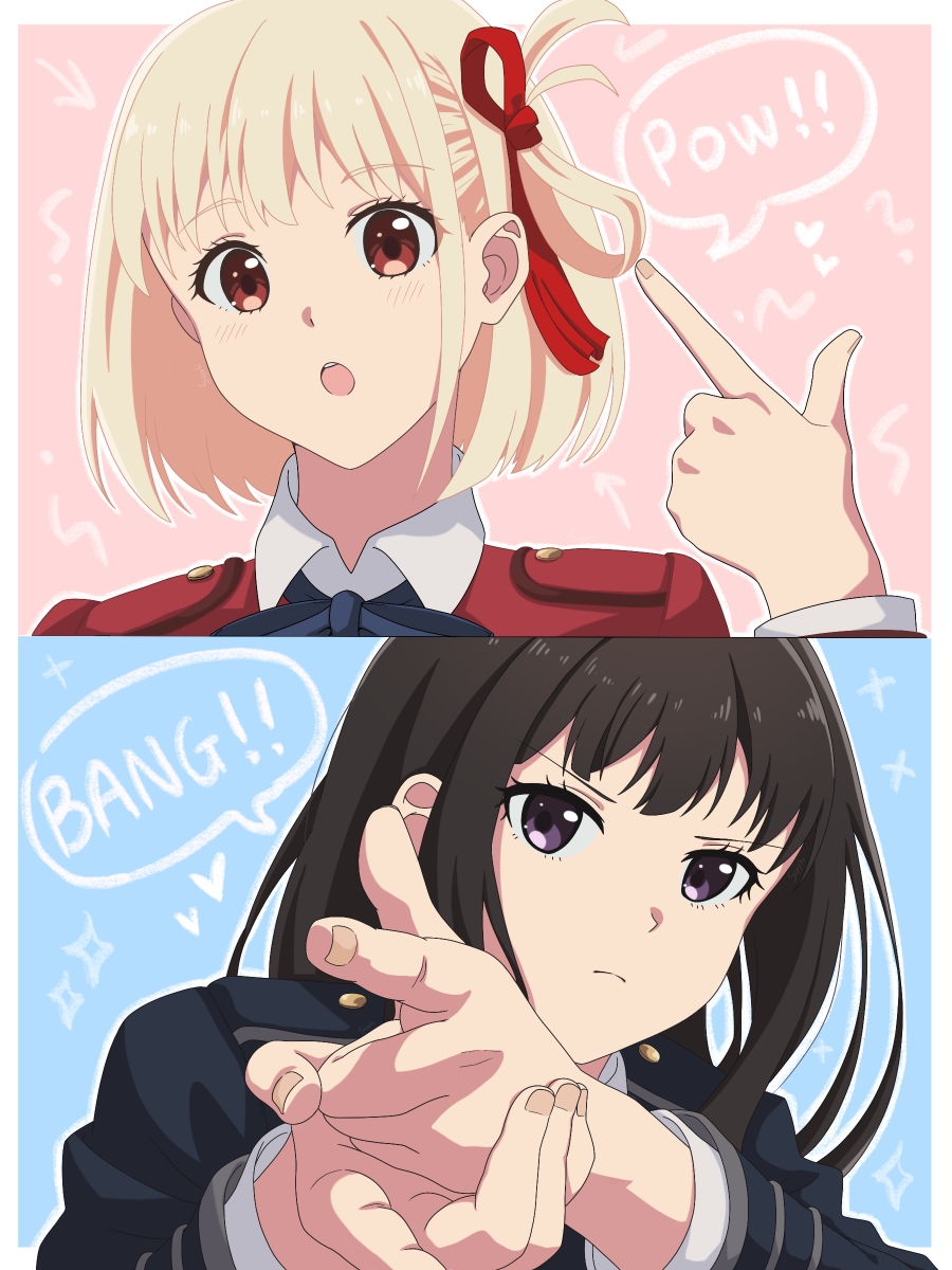 This is a pixiv picture whose title is Pow! Bang!.