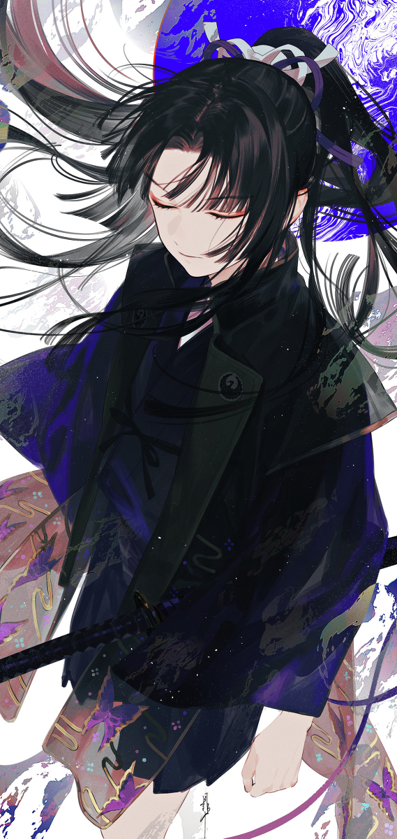 This is a pixiv picture whose title is 煙.