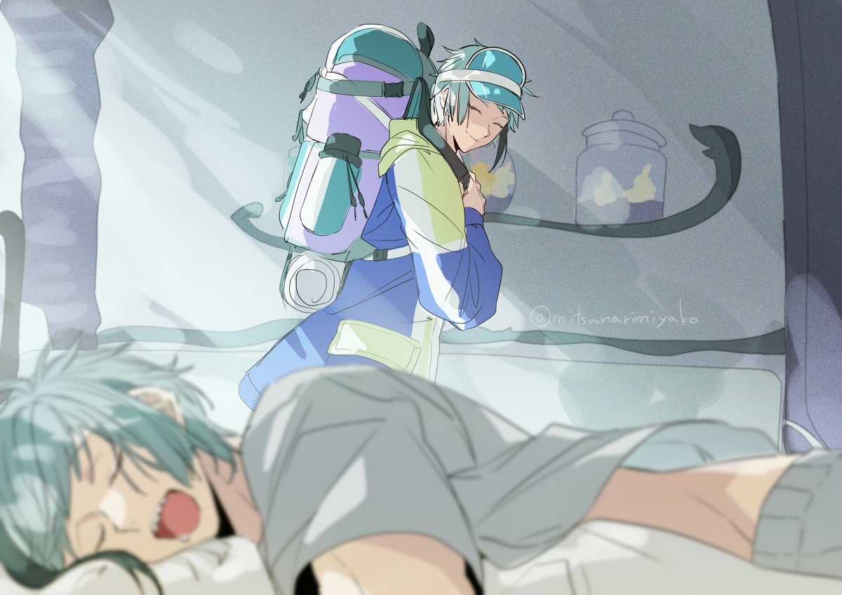 This is a pixiv picture whose title is 山の日.