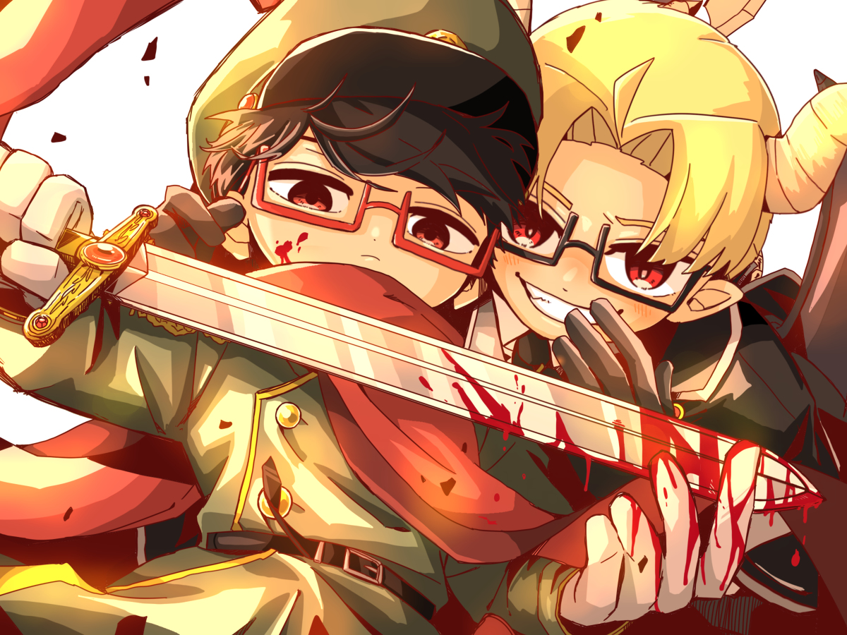 This is a pixiv picture whose title is 悪魔の囁き.