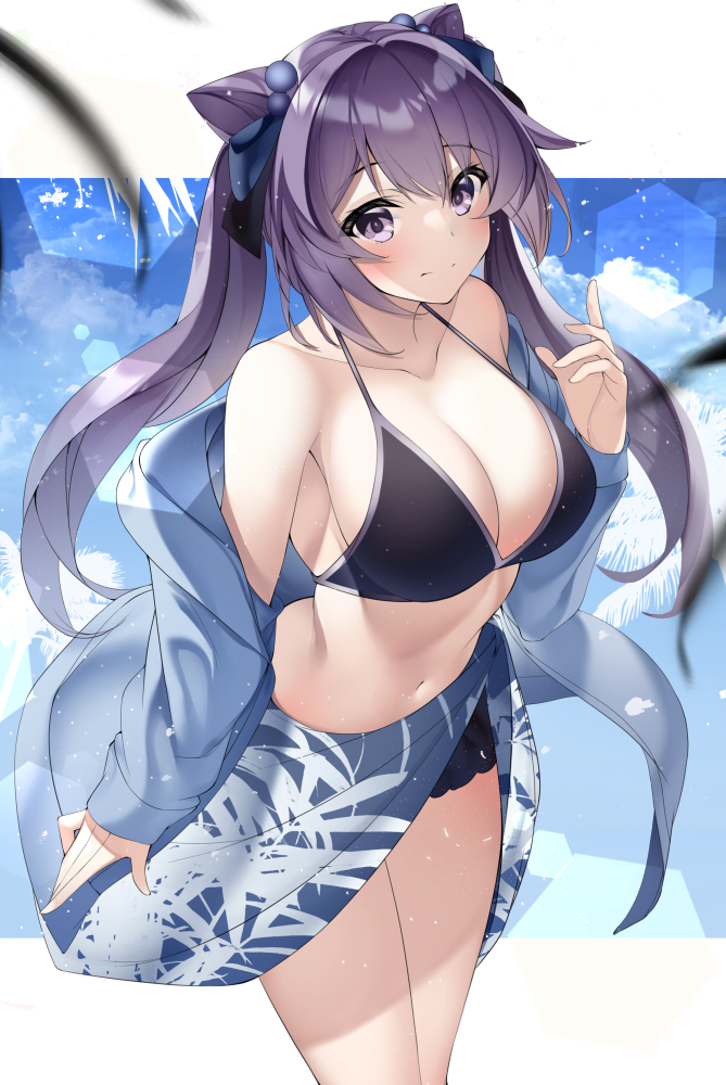 This is a pixiv picture whose title is 刻晴ちゃん.