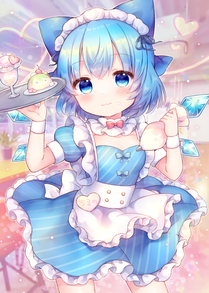 This is a pixiv picture whose title is メイドチルノちゃん.