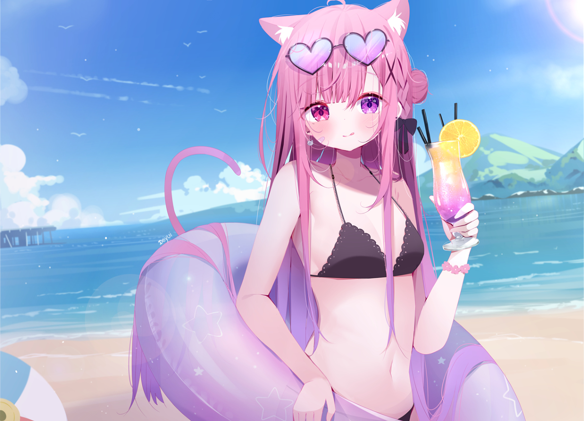 This is a pixiv picture whose title is Summer⛱️.