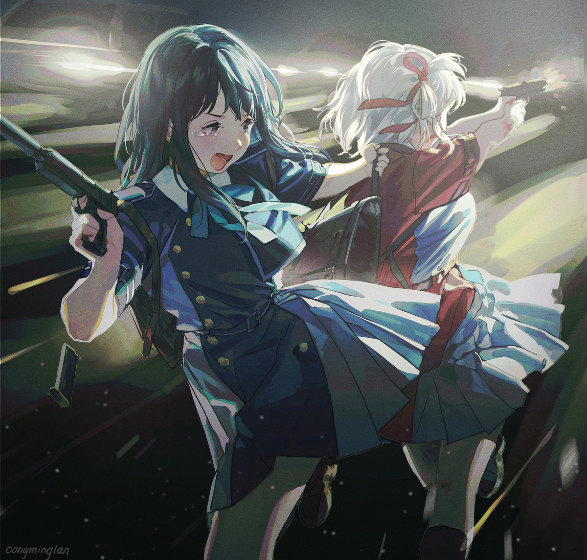 This is a pixiv picture whose title is 「バカ！！」.