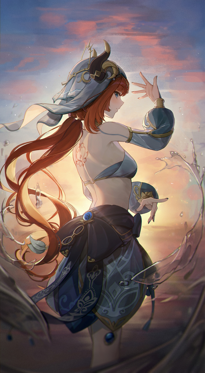 This is a pixiv picture whose title is nilou.