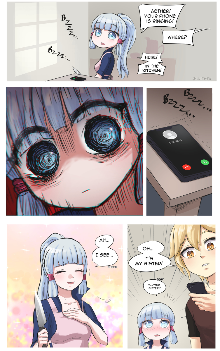 This is a pixiv picture whose title is Incoming Call.