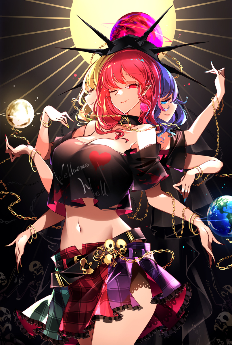 This is a pixiv picture whose title is 地獄観音.